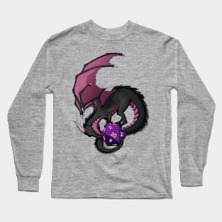 Pink Dragon and D20 Long Sleeve T-Shirt